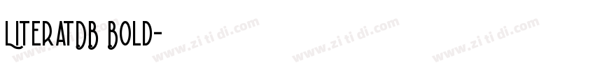 LiteratDB Bold字体转换